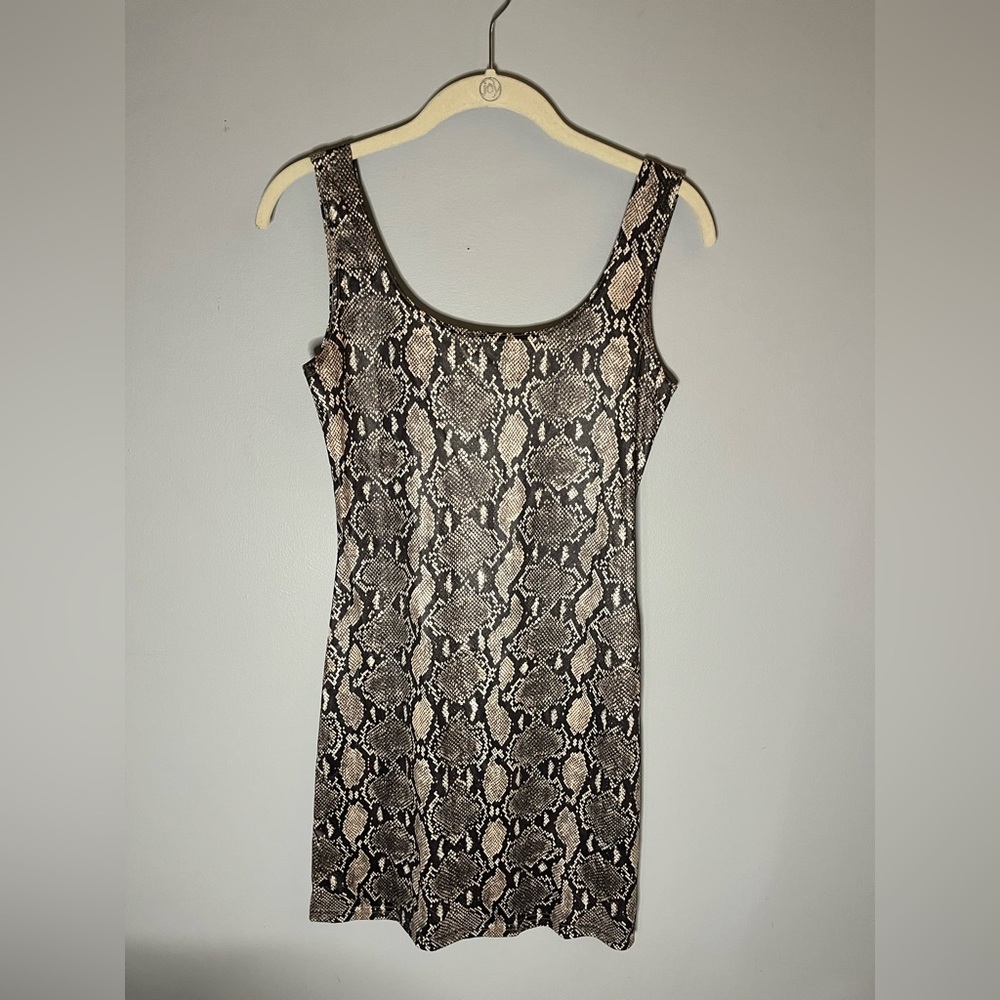 Vintage Snake Skin Mini Dress- Medium